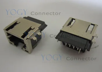 5pcs Fêmea RJ45 Conector com LED de ajuste para o Lenovo Y460 Y470 Y470A Y470P Portátil da Série de placa-Mãe