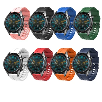 Esporte Solicone faixa de relógio para huawei GT 1 2 2e 46mm watchbands homens mulheres bandas Para Samsung Galaxy Watch 46MM Engrenagem S3 22mm correia