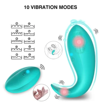 Controle remoto Vibrador de Silicone Adulto Usável, sem Fio, vibração Brinquedos Sexuais Estimulador de Clitóris Vibradores Femeninos Para as Mulheres